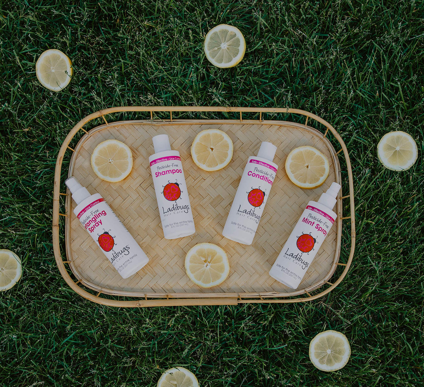 Ladibugs Lice Prevention Mint Spray 8oz | Natural Ingredients | Highly Effective Lice Treatment Spray | Daily Use