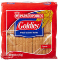 Papadopolous Goldies Whole Grain Rusks, 9 oz