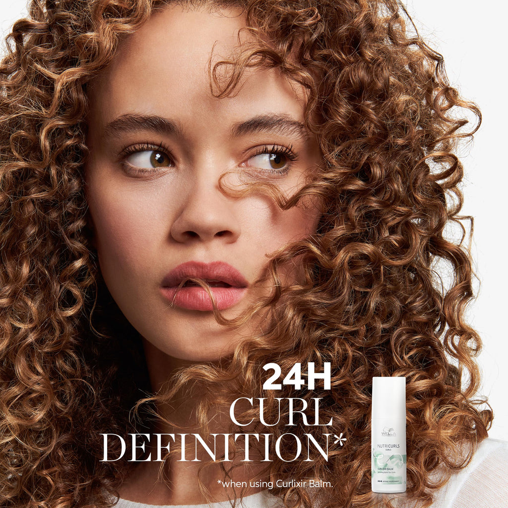 Wella Professionals Nutricurls Curlixir Balm | Defining Leave-in Cream for Curls | Intense Nourishment | Soft Hold & 24H Curl Definition | 5.07 Fl Oz