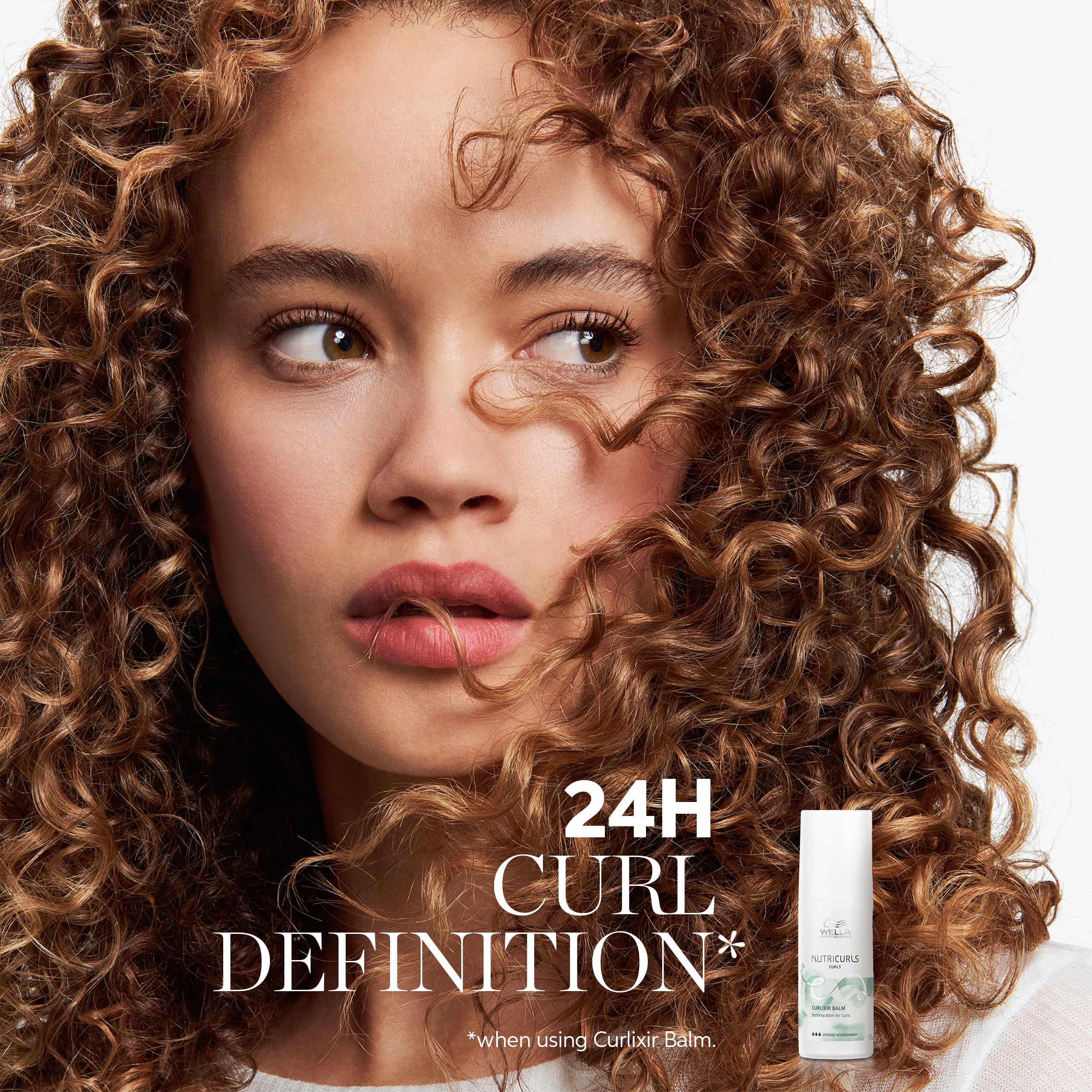 Wella Professionals Nutricurls Curlixir Balm | Defining Leave-in Cream for Curls | Intense Nourishment | Soft Hold & 24H Curl Definition | 5.07 Fl Oz
