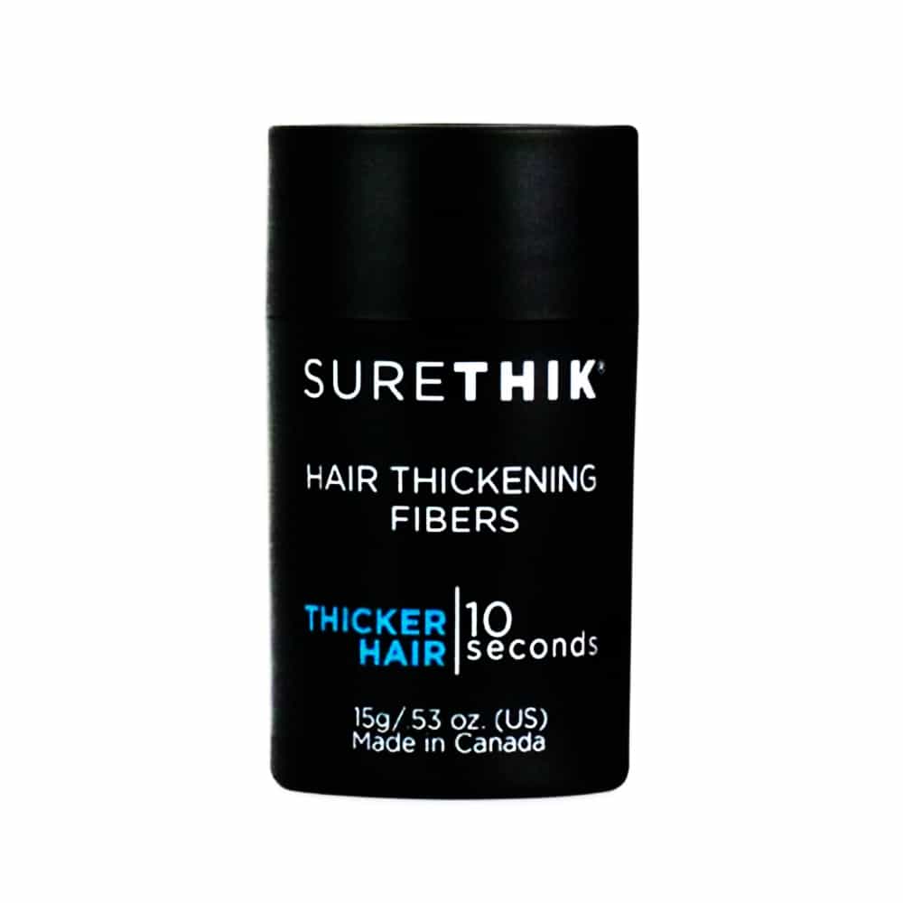 Black Surethik Hair Thickening Fibers 0.53 oz - Light Brown 00022