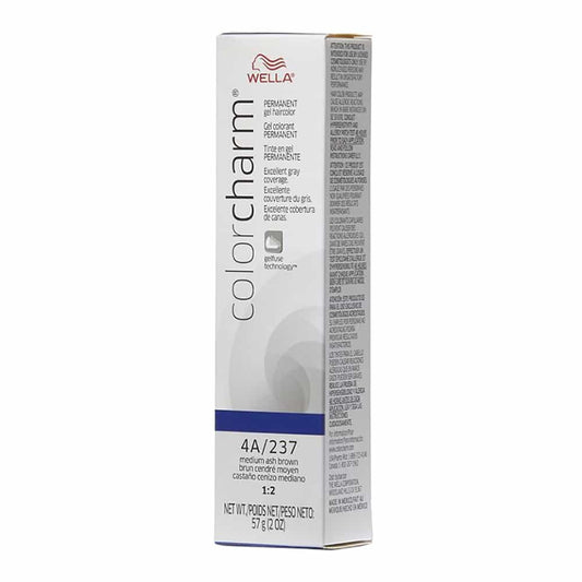 Light Gray Wella C.C. Gel Hair Color 4A/237 Medium Ash Brown 2 oz 02895