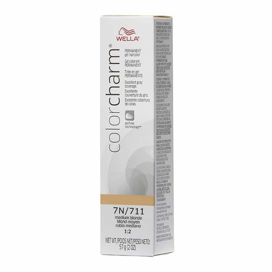 Light Gray Wella C.C. Gel Hair Color 7N/711 Medium Blonde 2 oz 02911