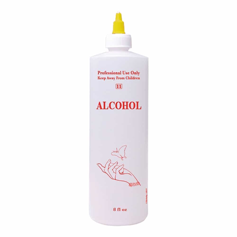 Lavender 8oz Labeled Bottle With Cap - Alcohol - LB502