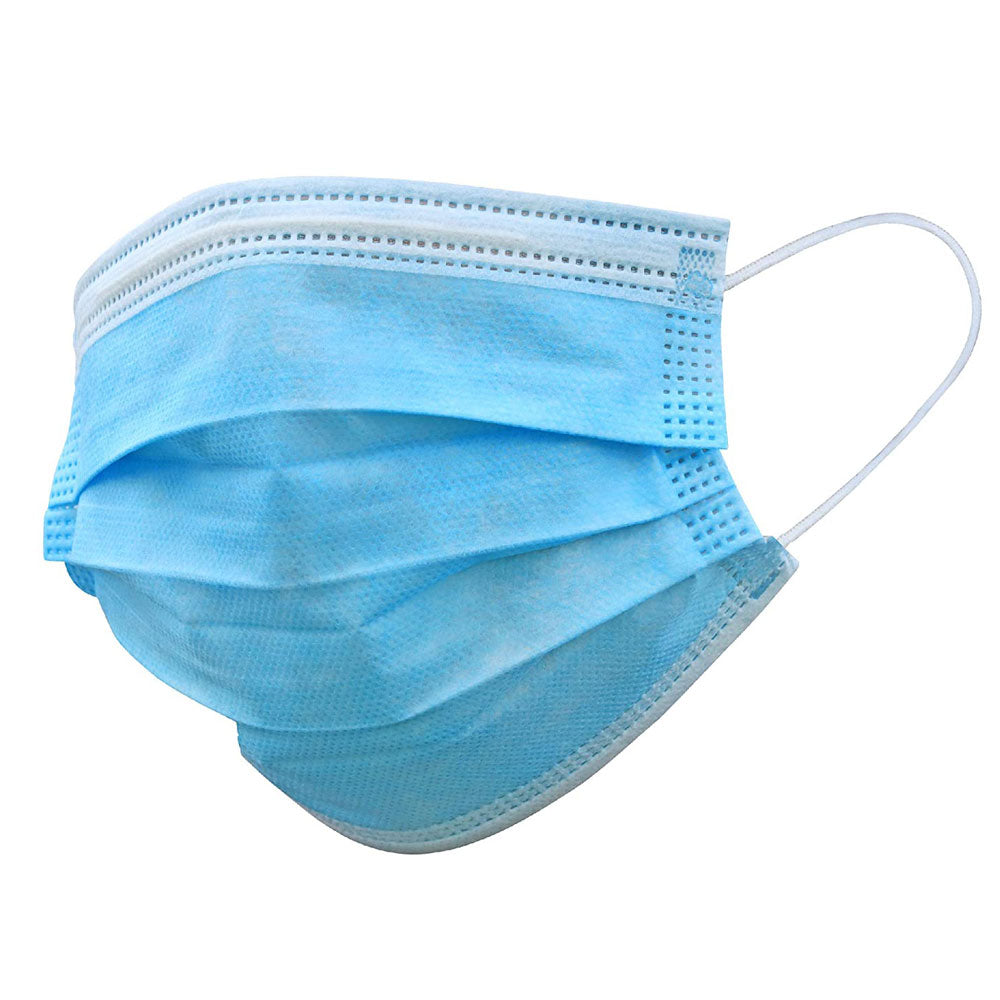 White Smoke Allure Blue Disposable 3-Ply Face Masks 50pk