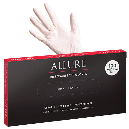 White Smoke Allure TPE Disposable Gloves 100pk