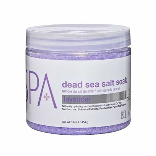Light Gray BCL SPA Dead Sea Salt Soak 16 oz - Lavender+Mint 53101