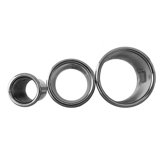 White Smoke Chrome Blow Dryer Ring 3"