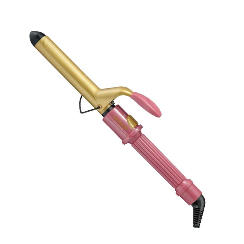 White Smoke BaBylissPRO  Wild Orchid Ceramic Curling Iron  1in