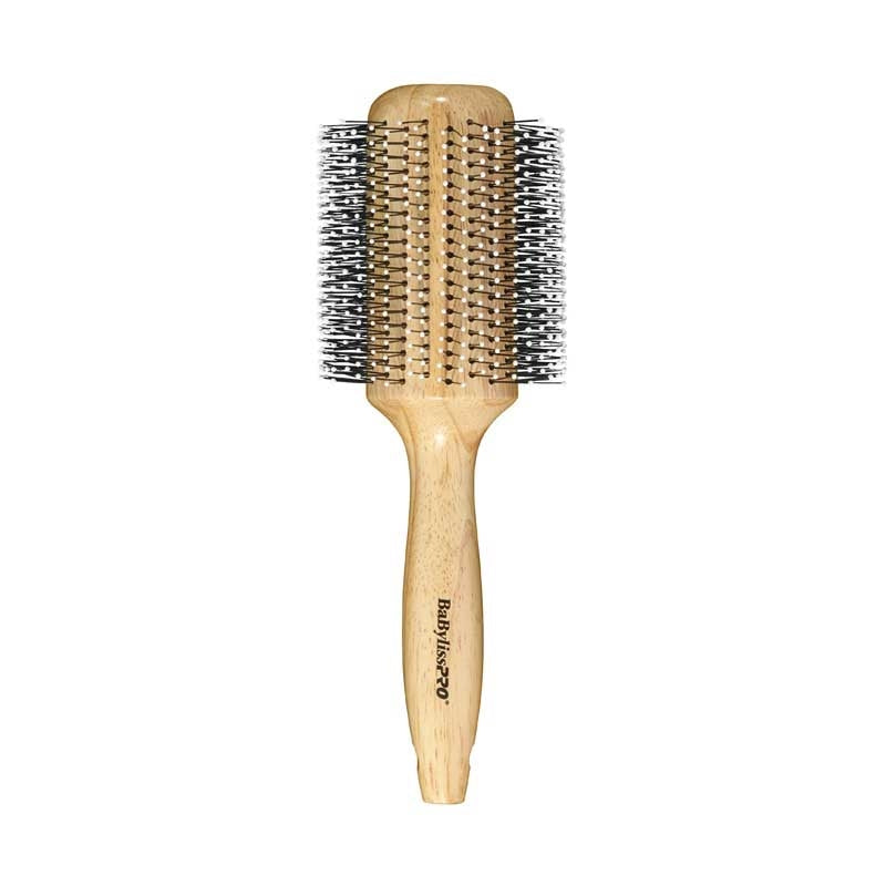 White Smoke BaBylissPRO  Wood Blow Dry Brush  50mm
