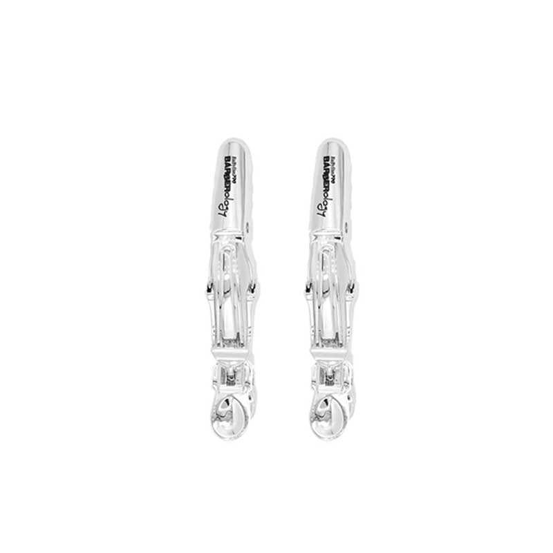 White Smoke BaBylissPRO  2 Pack Hair Clips  Silver
