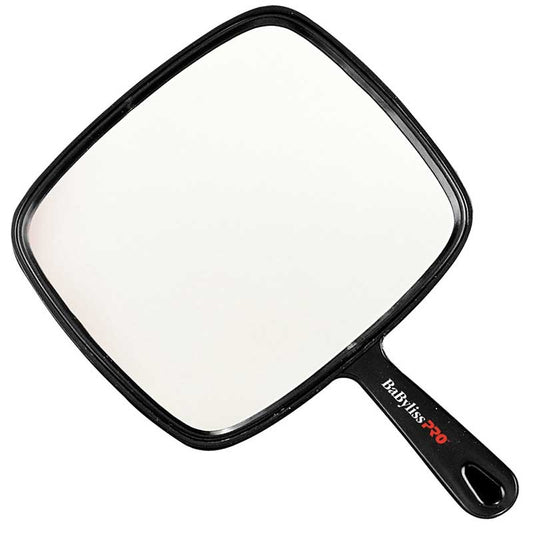 White Smoke BaBylissPRO  Mirror Square with Handle  7x8