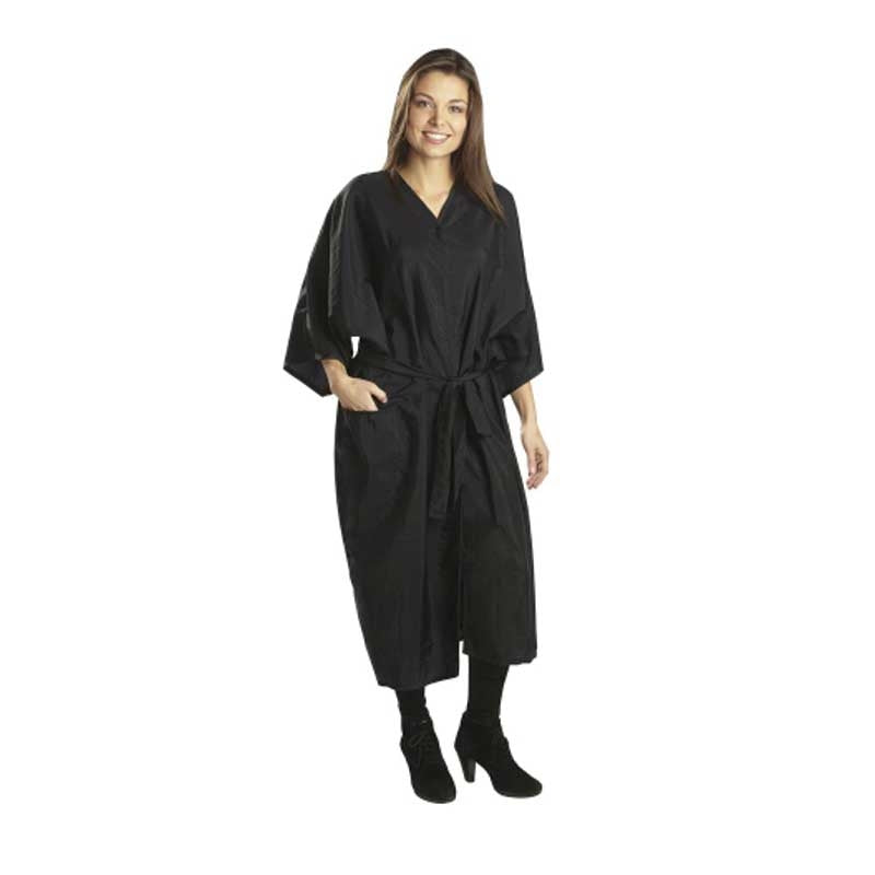White Smoke BaBylissPRO  Nylon Kimono  Black