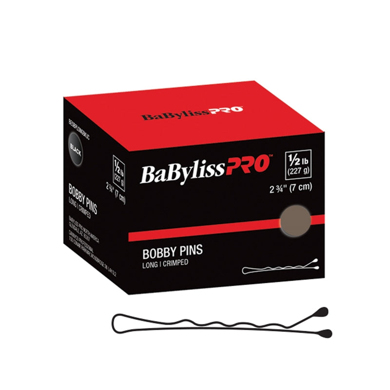 Black BaBylissPRO  (34940) 2 Crimped Bobby Pin  Brown  1lb