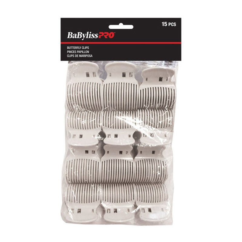 Dark Gray BaBylissPRO  Butterfly Clips (For Hot Rollers)  15/bag