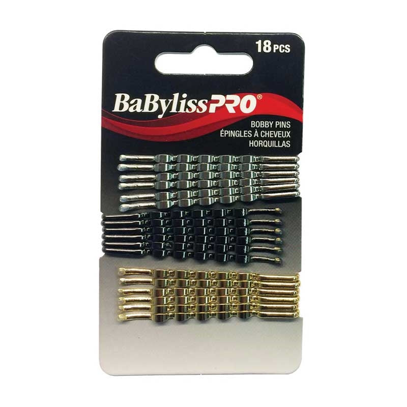Dark Slate Gray BaBylissPRO  Fashion Bobby Pin Set  18pc