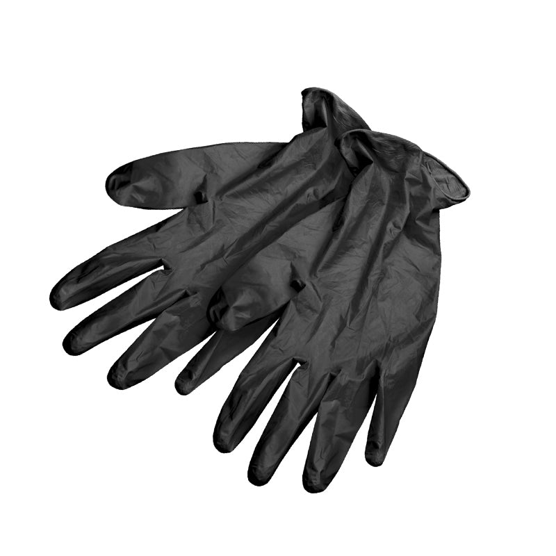 White Smoke BaBylissPRO  Disposable Nitrile Gloves Black  Medium 100pk