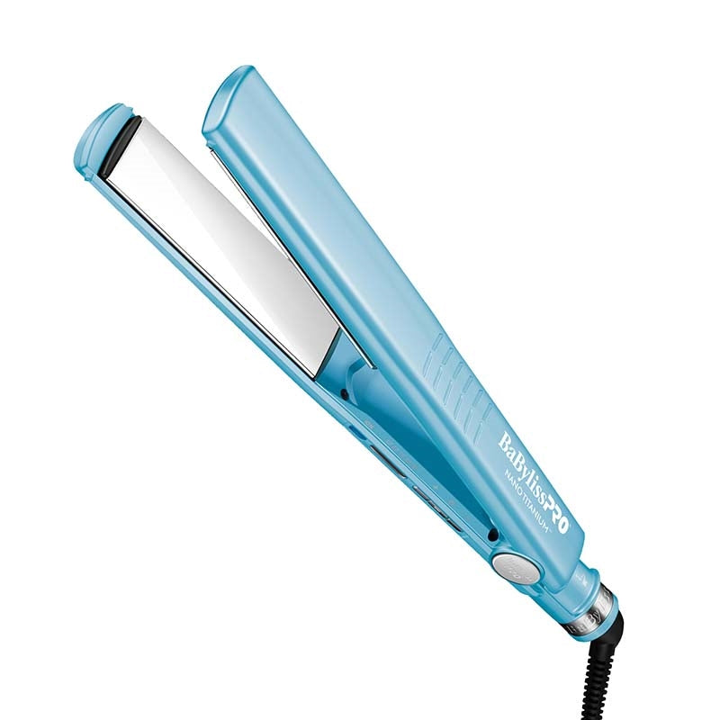 White Smoke BaBylissPRO  Nano Titanium Dual Ionic Flat Iron  1.25in