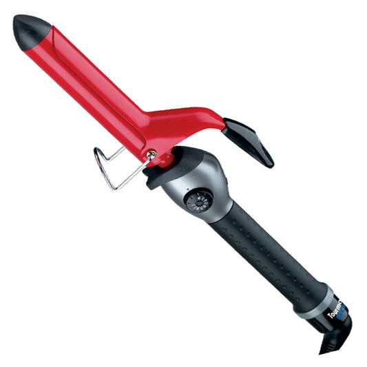 White Smoke BaBylissPRO  Tourmaline Spring Curling Iron  1in