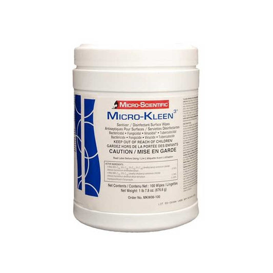 Light Gray MicroKleen  Disinfectant Surface Wipes  100 sheets/box