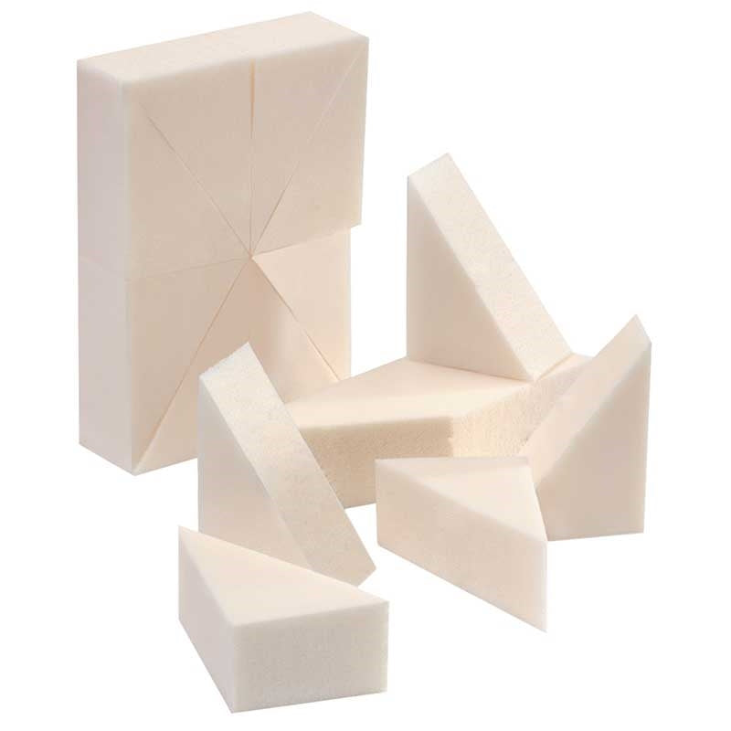 White Smoke Silkline  Foam Make Up Wedges  24pc