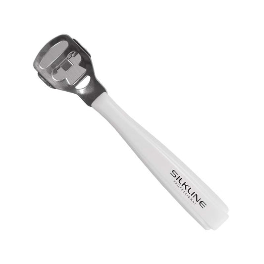 White Smoke Silkline  Callus Remover Stainless Steel Head Plastic Handle
