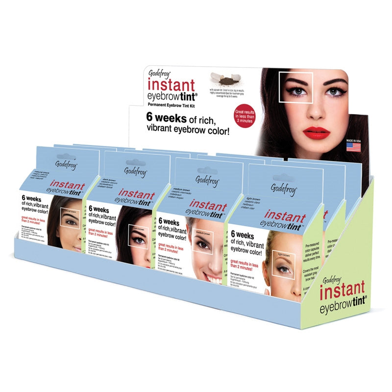 White Smoke Godefroy  Instant Eyebrow Tint  #504 Medium Brown