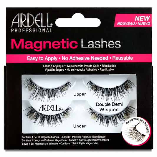 Black Ardell Magnetic Lashes 2Prs Upper/Under-DB Demi Wispies67952