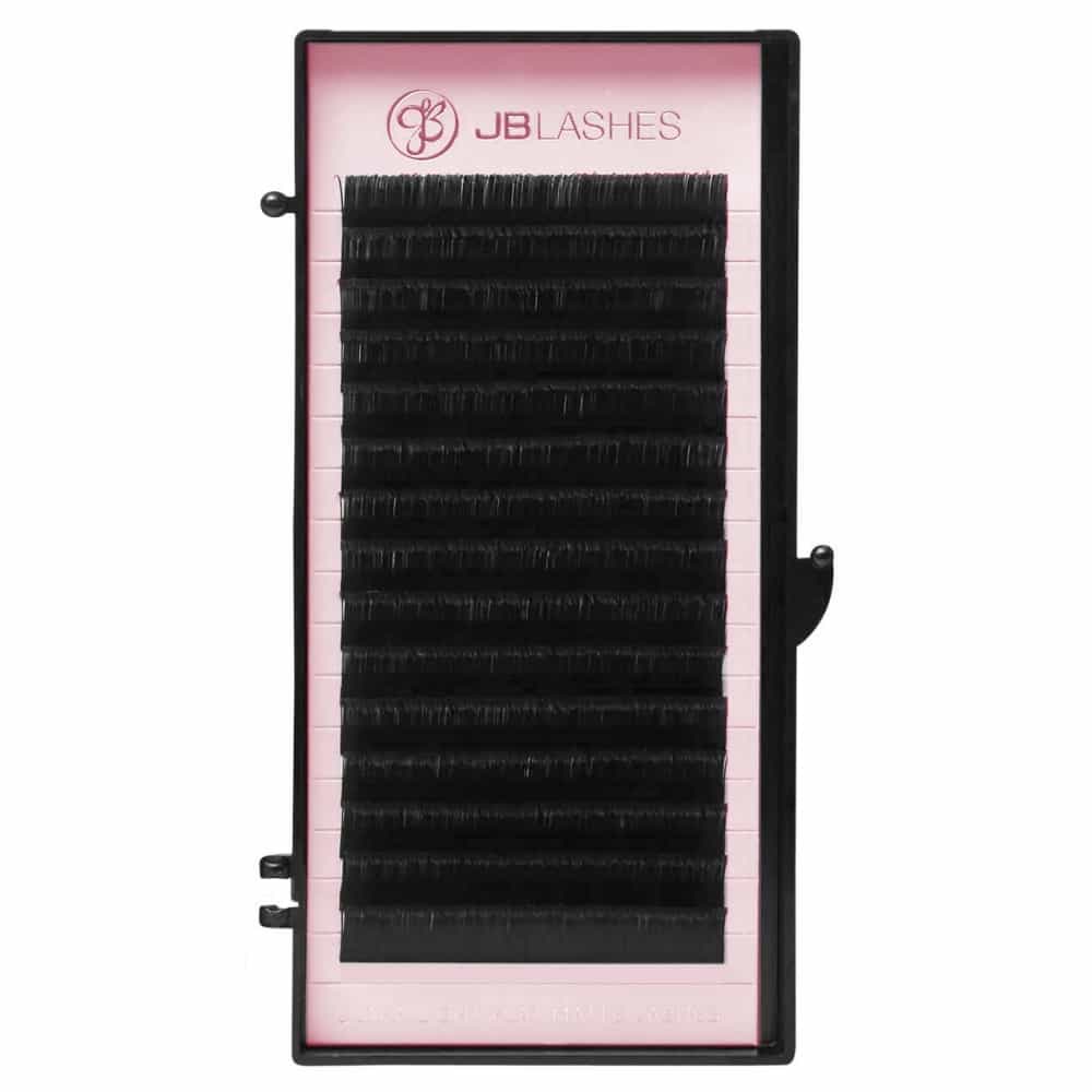 Black JB C-Curl Ultra Light Flat Matte Lashes 0.20 x15mm JBFMC2015