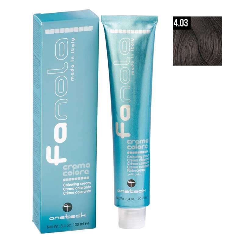 White Smoke Fanola  4.03 Natural Warm Medium Chestnut  100ml