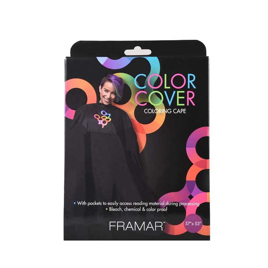 Framar  Color Cover Cape w/Snaps  Rubber Neck