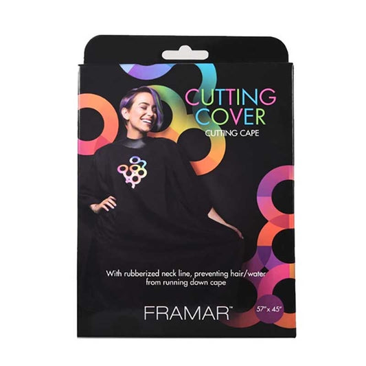 Framar  Cutting Cover Poly Cape w/Snaps   Rubber Neck