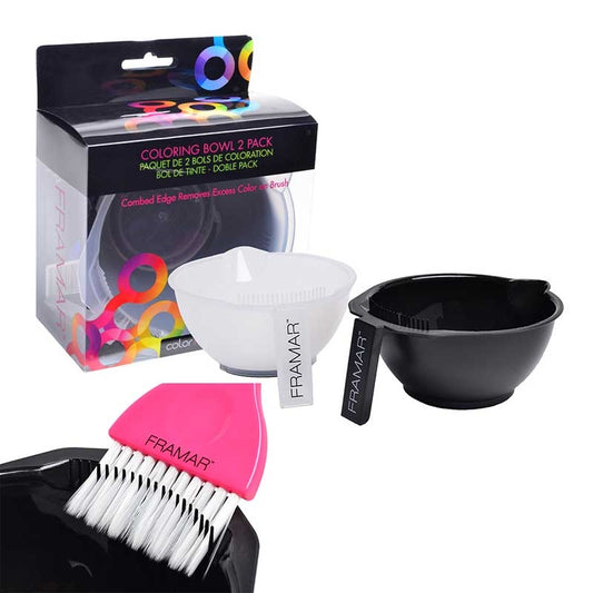 Framar  (91008) Color Bowl  Black & Clear