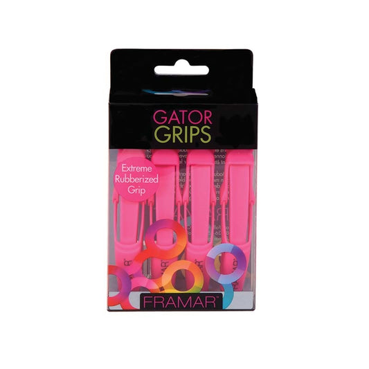 Framar  (91003) Pink Gator Clips  4/pk