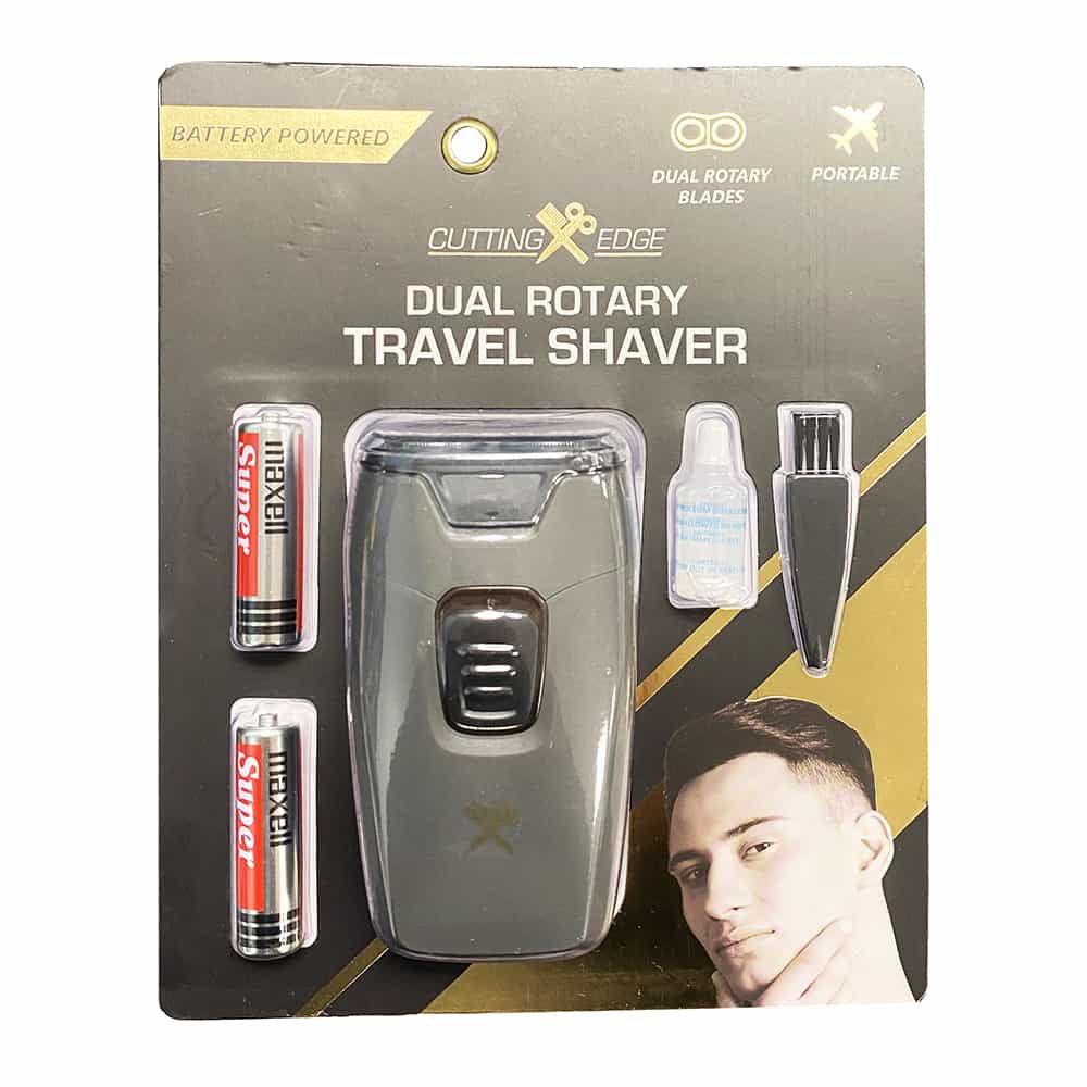 Barbaso CuttingEdge Dual Rotary Travel Shaver CXE1 1006-BLK