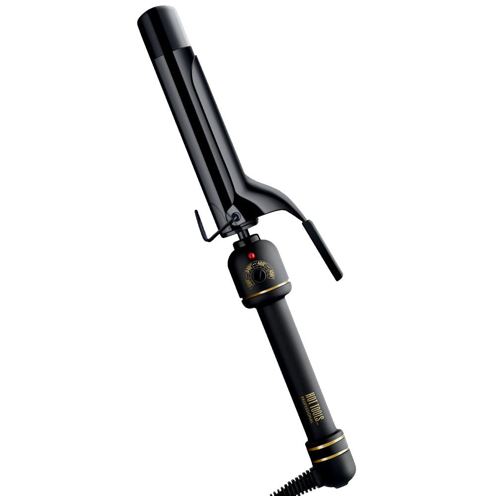 White Smoke Hot Tools Spring Curling Iron Black