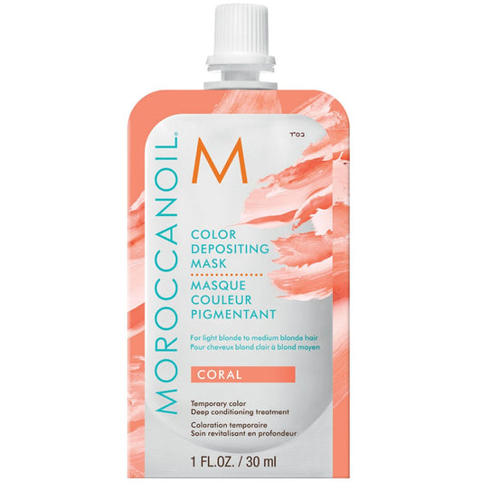 White Smoke Moroccanoil Color Depositing Mask Coral