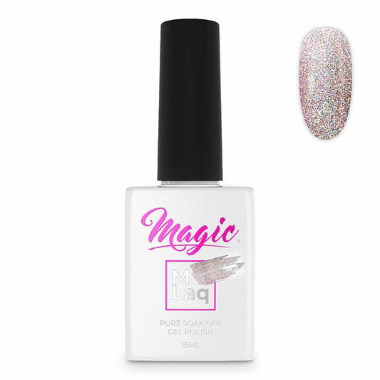 White Smoke Magic Gel Polish MLaq 15 ml - Silver Taupe