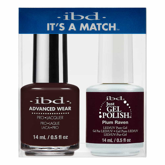 IBD Just Gel Polish It's A Match - Plum Raven 165BD/79862