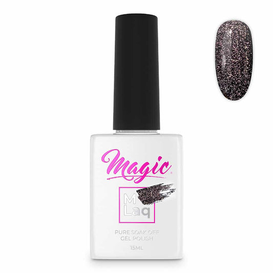 White Smoke Magic Gel Polish MLaq Reflections Dark Violet -