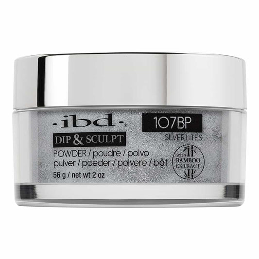 IBD Dip&Sculpt Powder 2 oz/56 g Silver Lites 107BP
