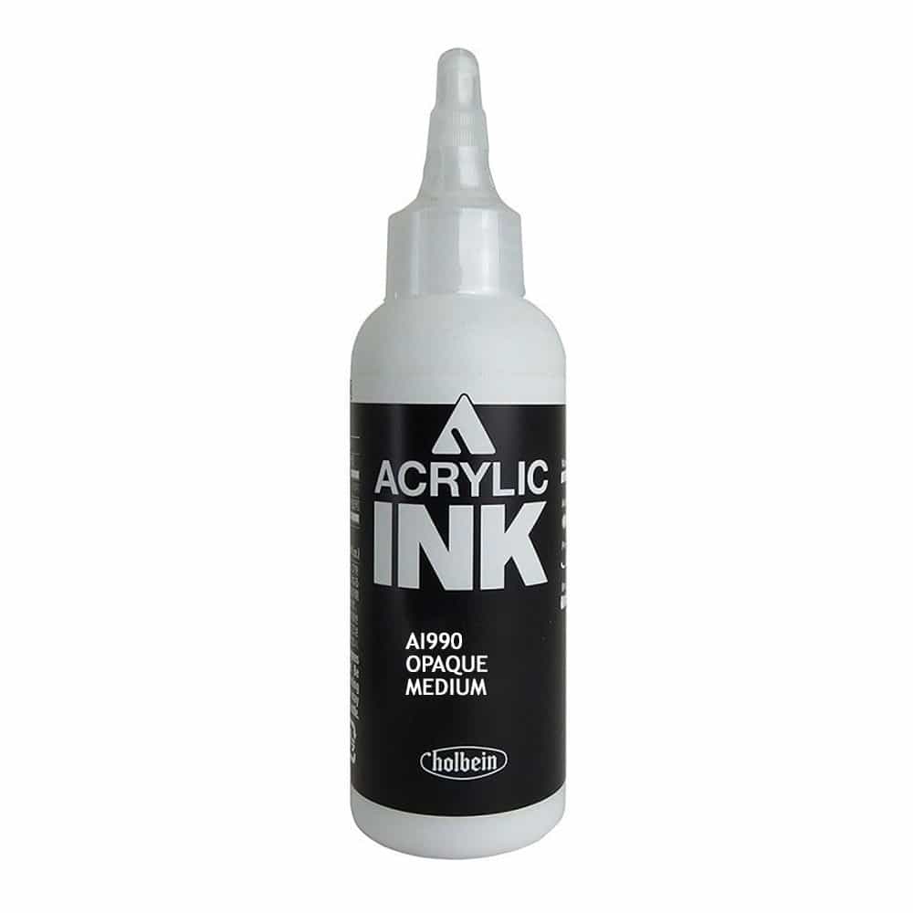 White Smoke Holbein Acrylic Ink Opaque Medium 100ml AI990A