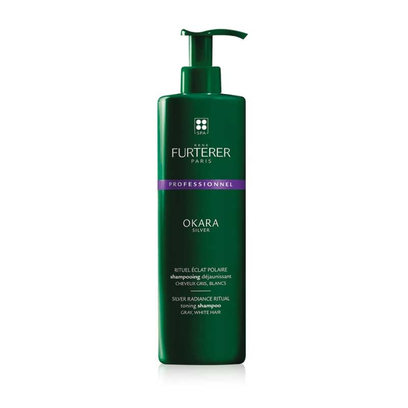 Dark Green Rene Furterer  CA008047 Okara Silver Shampoo 81112  600ml