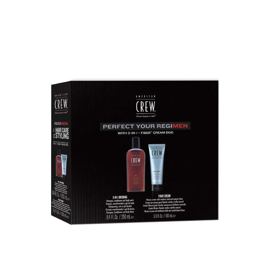 Black American Crew  Regimen Fiber Cream Duo