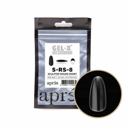 White Smoke Apres Gel-X Individual Tips Sculpted Round Short 50PK SRS8