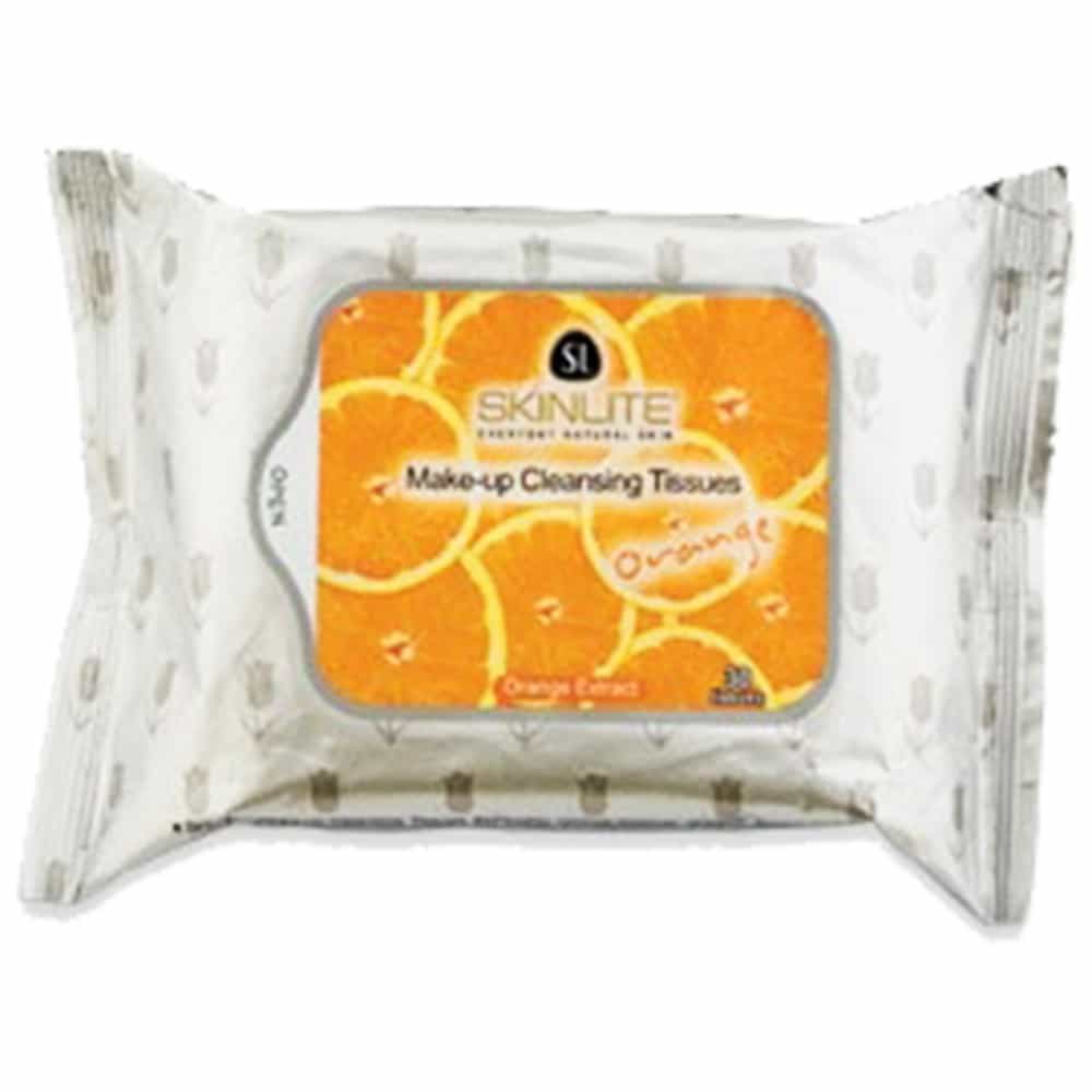 White Smoke Skinlite Make-Up Cleansing Tissues 30 Sheets - Orange