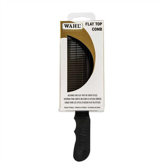 White Smoke Wahl  (53201) Barber Flat Top Comb  Black