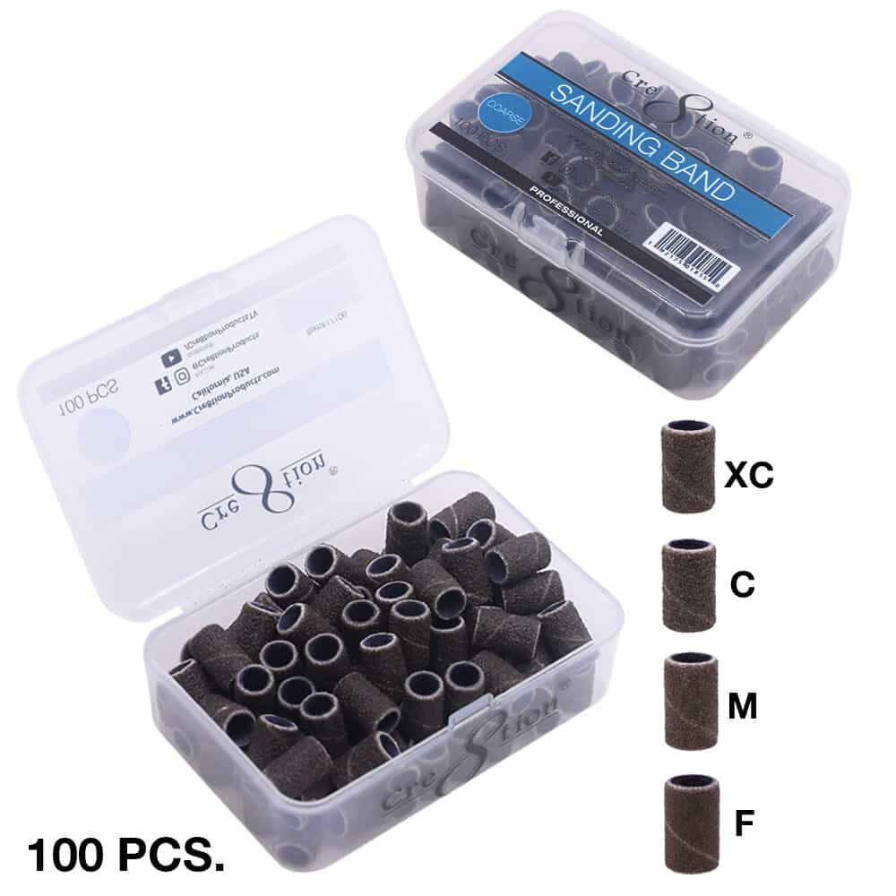 White Smoke Cre8tion Sanding Band Brown Fine 100 pcs 01853/17104