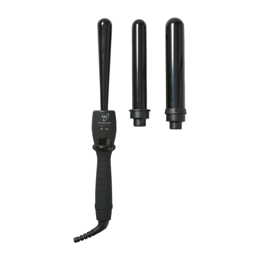 ION Magnesium Pro Interchangeable Clipless Curl Wand Trio