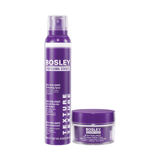 Bosley Professional Ultra Boost Styling Creme & Texture Finishing Spray